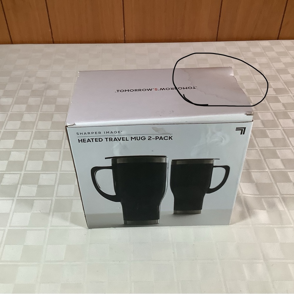 New heated travel 2 mug pack stainless steel lined mugs